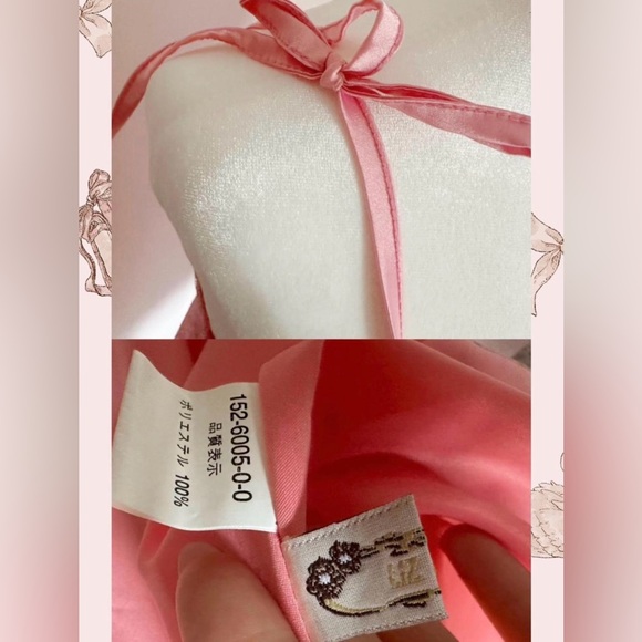 💕RARE old tag liz lisa pink babydoll dress with flower detailing and lace ✨ - Picture 7 of 7